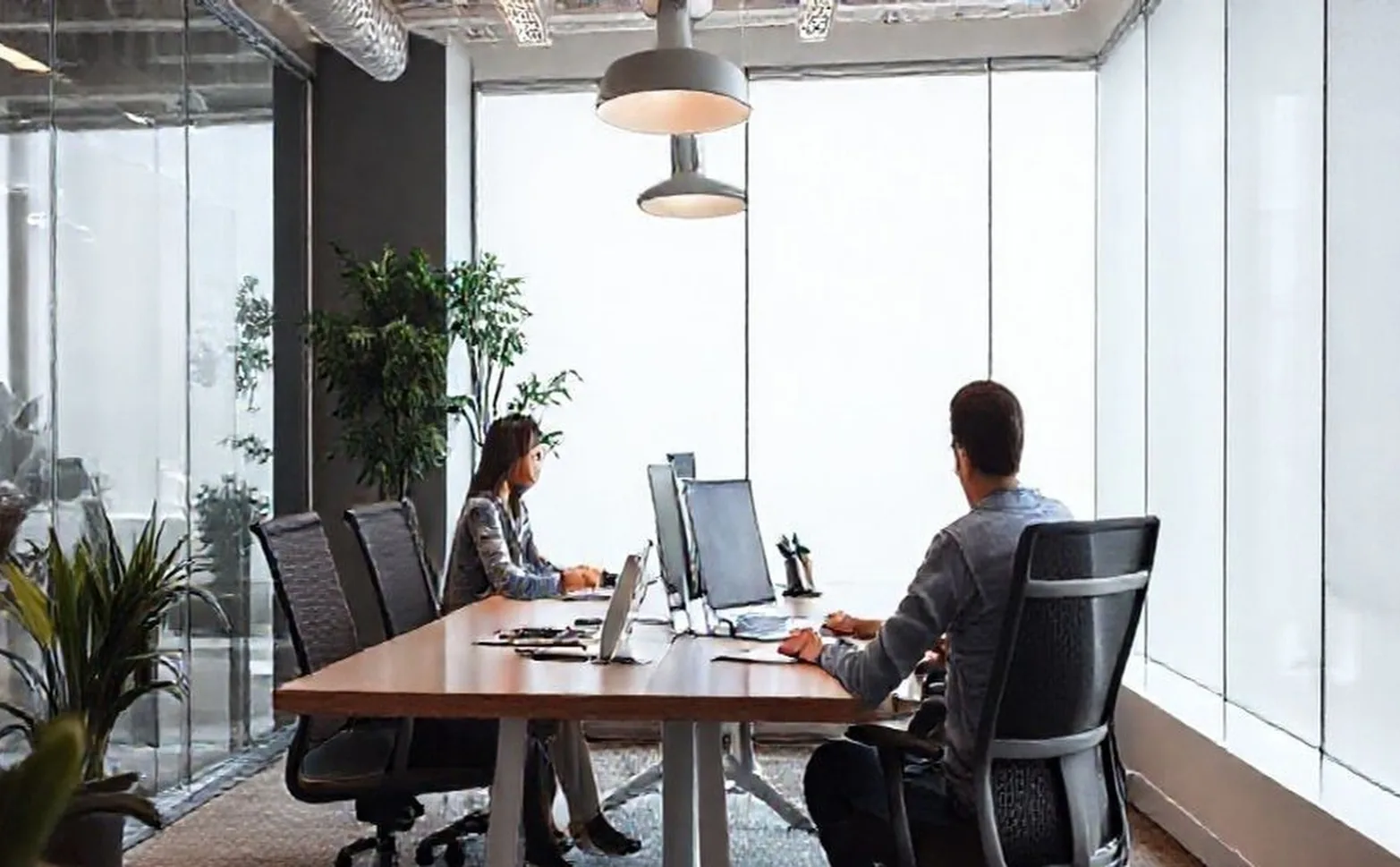 Modern HR consulting office space